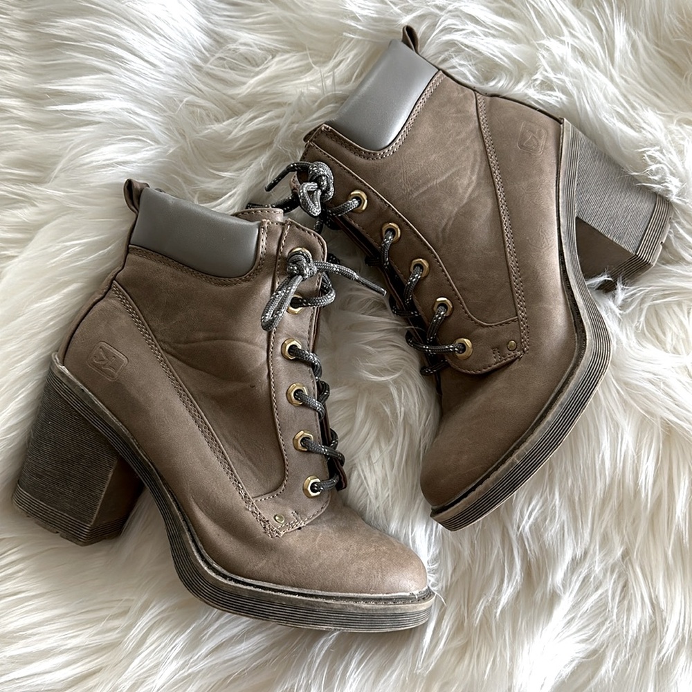 Dirty Laundry Heeled Combat Boots